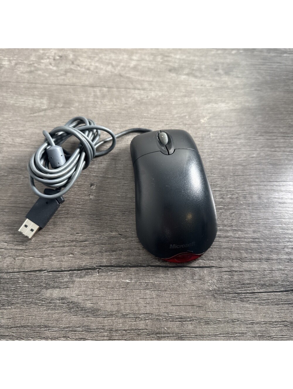 Microsoft Wheel Mouse Optical USB X802382 1.1A Black Tested